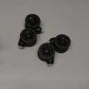 Zoofen Luggage Wheels Replacement 4 pcs Suitcase Replacement Wheels Wear-Resistant Spinner Wheels for Suitcase RepairZLN-2Black