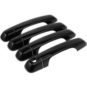 4pcs Exterior Door Handle Cover Car Door Handle Protector for Toyota 4Runner 2010-2019 Car Door Handle Protector without Keypad ABS Black