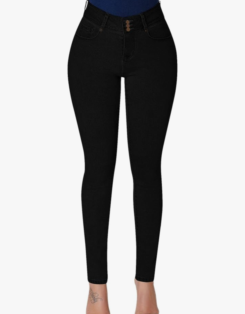 roswear Women’s High Waisted Stretchy Skinny Curvy Jeans Tummy Control Jeggings
Size L