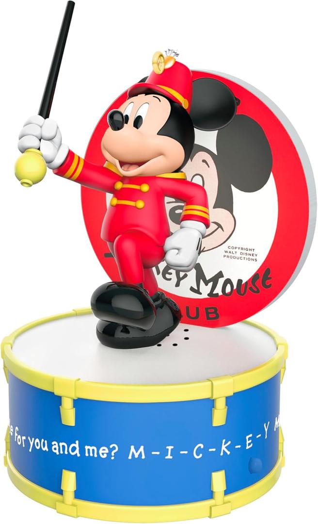 Hallmark Keepsake Christmas Ornament 2025, Disney The Mickey Mouse Club 70 Years of Music and Fun Musical with Light, Gifts for Disney Fans