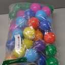 Playz Soft Plastic Mini Ball Pit Balls 50 Count - w/ 8 Vibrant Colors - Crush Proof, No Sharp Edges, Non Toxic, Phthalate & BPA Free for Baby Toddler Ball Pit, Play Tents & Tunnels Indoor & Outdoor