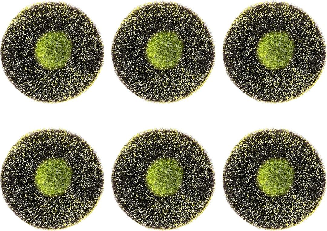 6 Pack Sunflower Wreath Center, 4.5 inch Disc Florets of Sunflower Center for DIY Flower Deco Mesh Wreath,Foam Flower Head