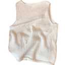 MakeMeChic Women's Sleeveless Crop Sweater Vest Tops Crew Neck Knit Tank Tops Beige X-Small (Beige, XS)