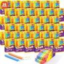 432 Count Colored Chalk, 36 Packs Color Chalk Bulk, Bulk Chalkboard Chalk School Supplies for Teachers, Classroom Prizes, Goodie Bags Stuffers, Party Favors, Back to School Gifts for Students Kids