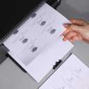 1000 Piece Blank Printable Business Cards 3.5 x 2, Perforated Card Stock Paper for Inkjet and Laser Printers, 10 Cards Per Sheet - (White)