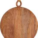 Mud Pie Large Twisted Round Board; 25 1/2" x 18"