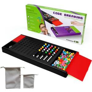 Game Code Breaking Family Board Game Code Breakers STEM Game Brain Exercise Logic Development Toys for Boys & Girls Ages 8 Years and up (Black)