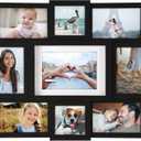 Malden International Designs Black 9 Opening Collage Photo Frame (Made To Display One (1) 5" x 7", Two (2) 4" x 4" and Six (6) 4" x 6" Pictures)
