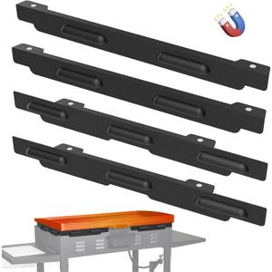 Upgraded Wind Guards for Blackstone 36 Griddle, Blackstone Griddle Accessories Fit for Black stone Grill, 5015 Magnetic Stainless Steel Wind Screens Protect Flame Hold Heat, Compatible with Hood