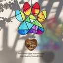 Dog Memorial Gifts for Loss of Dog, Pet Sympathy Suncatcher, Bereavement Keepsake Stained Glass Suncatchers for Windows