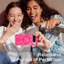 BENTOBEN for Magnetic Google Pixel 10 Pro XL Case, Cute Butterfly Pattern Phone Case for Pixel 10 Pro XL [Compatible with MagSafe] Translucent Matte Slim Shockproof Protective Women Men Cover,Hot Pink