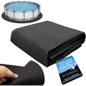 Jantens 12 Foot Round Pool Liner Pad for Above Ground Swimming Pools, Made of Durable Material - Prevents Punctures and Extends Life to The Liner