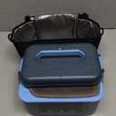 GEARGO   Cordless Electric Lunch Box, 1.6L & 24000mAh Rechargeable Heated Lunch Box with Ice Crystal Box, 24 Hours Scheduled Self Heating Lunchbox For Work Men Women(Blue)