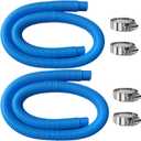 Pool Hoses Pool Pump Replacement Hose, 1.25 x 59 inch Above Ground Pool Hoses Tubes Compatible with Intex Filter Pump 607, 603, 637, 2 Pack Hose 4 Clamps Poolhose-2Pcs