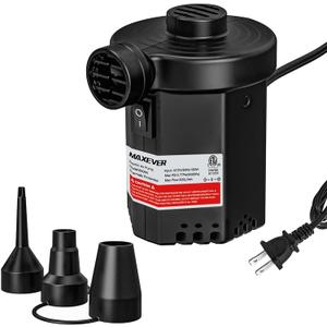 Air Pump Electric for Pool Inflatables: MAXEVER Portable Inflator Deflator for Outdoor Camping  110V~120V