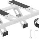 No-Drill AC Window Bracket, Air Conditioner Support Bracket for Single/Double Hung Windows, Heavy Duty Epoxy-Coated Steel Holds Up to 300lbs, Easy Installation & Adjustable