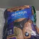 Always Discreet Boutique Incontinence and Postpartum Underwear for Women, Maximum Protection, Large, Black, 18 Count