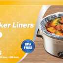 SMARTAKE Slow Cooker Liners, Extra Large Size 14"x 22" Disposable Cooking Bags, Fit 6QT to 10QT for Slow Cooker, Cooking Trays, Suitable for Oval & Round Pots, 60 Liners