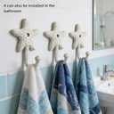 3Pack Cast Iron Starfish Coat Hooks 4.2in Decorative Wall Hooks Nautical Decor Hooks for Pool Towel Holder Bathroom Bedroom and Kitchen