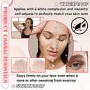 Color Changing Liquid Foundation & CC Cream Makeup Set,Moisturizing BB Cream & Loose Setting Face Powder with Makeup Sponge