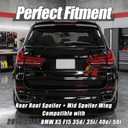 Rear Roof Spoiler+Mid Spoiler Wing for 2014-2018 BMW X5 F15 35d/35i/40e/50i