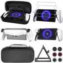 YOOWA Accessories Bundle for Ps Portal - Black Accessory kit for Playstation Portal Remote Player with Carrying Case, Protective Cover, Screen Protector Set Play Stand and PS5 Portal Thumb Grips