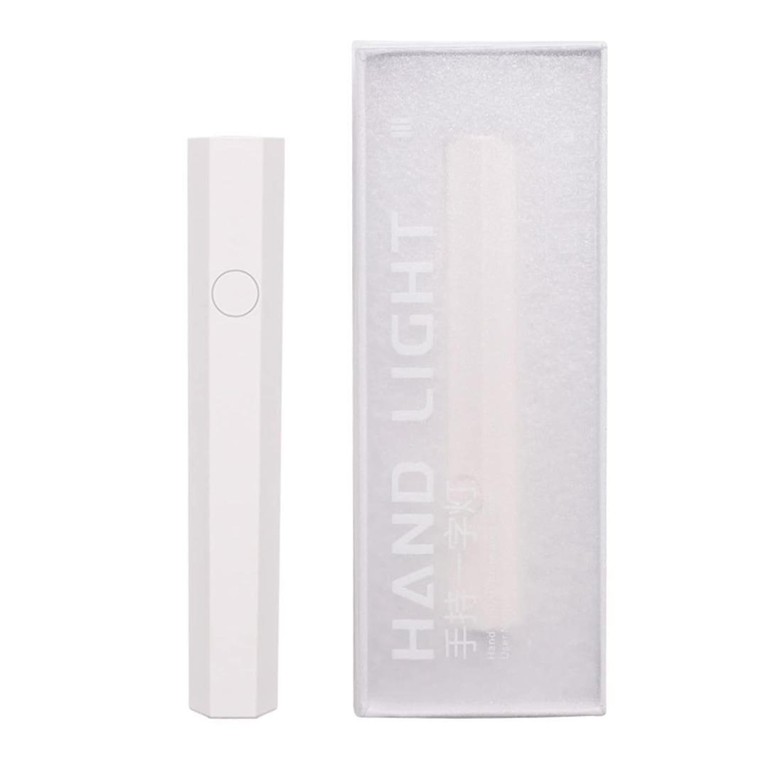 Gel Lamp 3W LED Dryer Pen Light Quick Drying Handheld Light 180mAh Press Lamp (White)