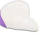 EIRONA Wide Kids Bike Seat for Girls Bike, Purple & Pink