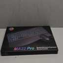 SABLUTE Wireless Keyboard and Mouse Combo - Ergonomic Wave Keyboard with Soft Leather Wrist Rest, Phone Holder, Rechargeable, RGB Backlit Mouse, Full-Size Set for Windows/Mac/Computer (White)