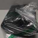 OLANLY Half Circle Door Mat Indoor Outdoor Entrance Welcome, Waterproof All-Season, All-Weather Doormat, Sturdy Natural Rubber, Low Profile, Easy Clean Patio Porch Entryway Mat, 29.5x17, Black