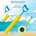 Water Guns, Pool Foam Blaster Squirt Guns 6 Pack - Lightweight, 38ft Range, Noodle Design, Bulk Summer Outdoor Swimming Pool, Backyard, Beach Water Game Fighting Play Toys for Kids Adults