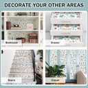 JiffDiff Wildflowers Floral Peel and Stick Wallpaper, Flower and Leaf Contact Paper Boho Removable Waterproof Self Adhesive Wall Paper for Bedroom Bathroom, 17.3" x 475"(56 sq. ft) (Beige, Coral)