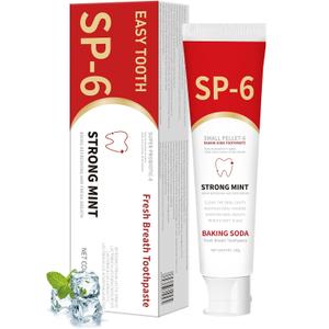 SP-6 Probiotics Whitening Toothpaste - SP 6 Formula with Super Small Pellet-6 Technology for Healthier Teeth & Fresh Breath, Ideal for Sensitive Teeth & Smokers Daily Use