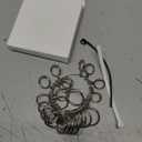 Ring Sizer Measuring Tool Kit Upgraded, 27 PCS Stainless Steel Measuring Ring Tool, US Ring Size 0-13 with Half Size, 2 PCS Reusable Finger Size 1-17 USA Rings Size with Magnified Glass