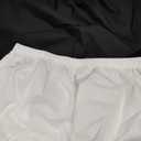 Leakproof Cloth Diaper Covers for Adult, Incontinence Protective Briefs Underwear, Reusable Plastic Pants Special Needs 2Pcs (WhiteBlack, S)