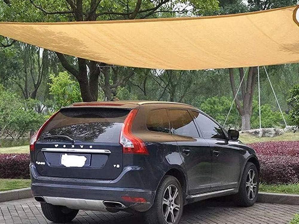 Sun Shade Sail Canopy, 1820 Large Rectangle Shade Cloth Outdoor Cover Sand Color - Sunshade Fabric UV Block Awning Shelter for Patio Backyard Garden Carport