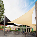 Royal Shade 16' x 16' x 16' Beige Triangle Sun Shade Sail Order to Make RSTAPRT10, UPF50+ 95% UV Blockage, 200GSM Commercial Standard Heavy Duty