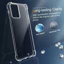 Compatible for OnePlus 1+ 9 Pro Phone Case, 360 Rotatable Ring Holder Kickstand [Non Yellowing] Transparent 4 Airbags Corners Shockproof Protective Cover Case for OnePlus 9 Pro 2021 - Crystal Clear