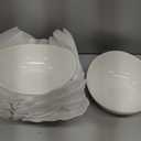 Sweese 18 oz Medium White Porcelain Bowls - Set of 6 Cereal, Soup, Rice & Salad Bowls, Ceramic Serving Bowls for Everyday Use