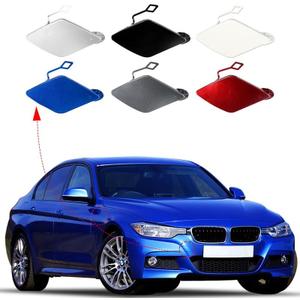 Car Front Bumper Tow Hook Cover Cap Towing Eye Fit for BMW 3 Series F30 M-Sport 320i 325d 328i 330d 330e 330i 340i 335i 2013-2018 51118056606 51118067961 (Unpainted, Right Passenger Side)