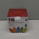 Dazzle Bright C9 Christmas String Lights, 110 LED 66 FT Waterproof Connectable Green Wire Fairy Lights, Christmas Lights for Indoor Outdoor Home Yard Xmas Tree House Decorations (Multi-Colored)