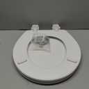 BEMIS 500EC 390 Toilet Seat with Easy Clean & Change Hinges, 1 Pack Round, Cotton White