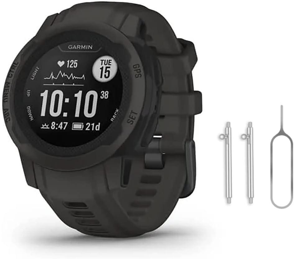 Silicone Quick-Release Bands Compatible with Garmin Instinct 2/2S (1st Gen) Replacement Band