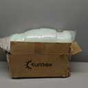 SUNROX Gel Memory Foam Chair Cushions, FadeShield Water-, Stain-Resistant Durable Reversible Seat Cushion Pads with Ties for Indoor/Outdoor Kitchen Dining Office 17"x16" Set of 6, Cream