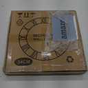 Large Wall Clock for Living Room Decor, 14 Inch Non Ticking Silent, Battery Operated Modern Vintage Oversized Wall Clock for Bedroom Kitchen (Dark Brown - Arabic Numbers)