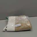 Mkono Woven Storage Basket Decorative Rope Basket Wooden Bead Decoration for Blankets,Toys,Clothes,Shoes,Plant Organizer Bin with Handles Living Room Home Decor, 11" W  11" L, Cream White and Brown