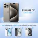 6 x UARMOR Glass Privacy Screen Protector for [ iPhone 15 Pro ] 9H Premium Tempered Glass Anti-spy, Easy Installation Kits, 9H Hardness  2 Pack