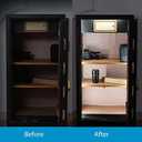 Litever LED Safe Light Kit. Human Motion Sensor Activated. 6 Slim LED Light Bars. Linkable Extendable Plug-in for Gun Safe, Locker, Closet, Showcase, in-Cabinet Under Counter Pantry. Daylight 5000K