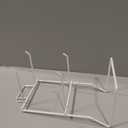 New 4 Peg - 9.8" H Top Key Chain & Small Items Counter Display Rack - White