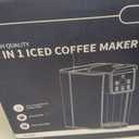 SHARDOR Single Serve Coffee Maker 2.0, Hot and Iced Coffee Machine for K Cup Pods & Ground Coffee, 6 to 14 oz Brew Sizes, 50 oz Removable Water Tank, Bold Brew Setting, Stainless Steel, Black